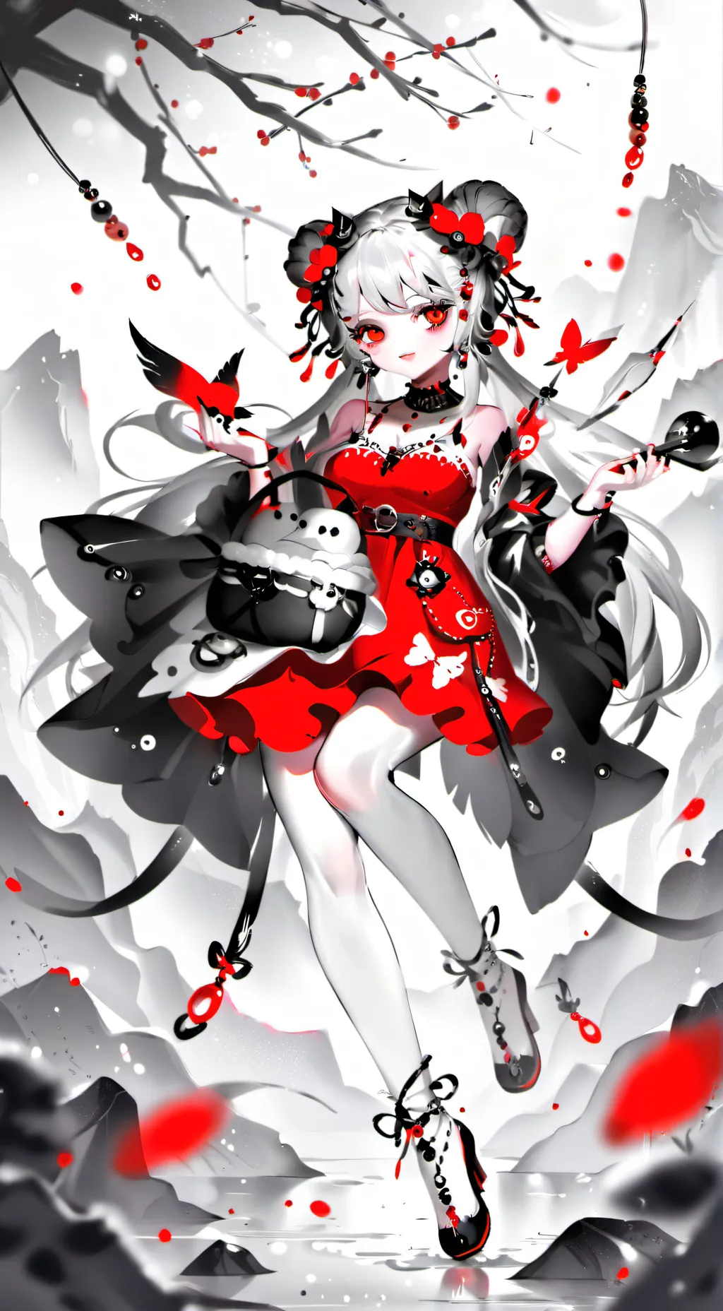 ai character: Rose background