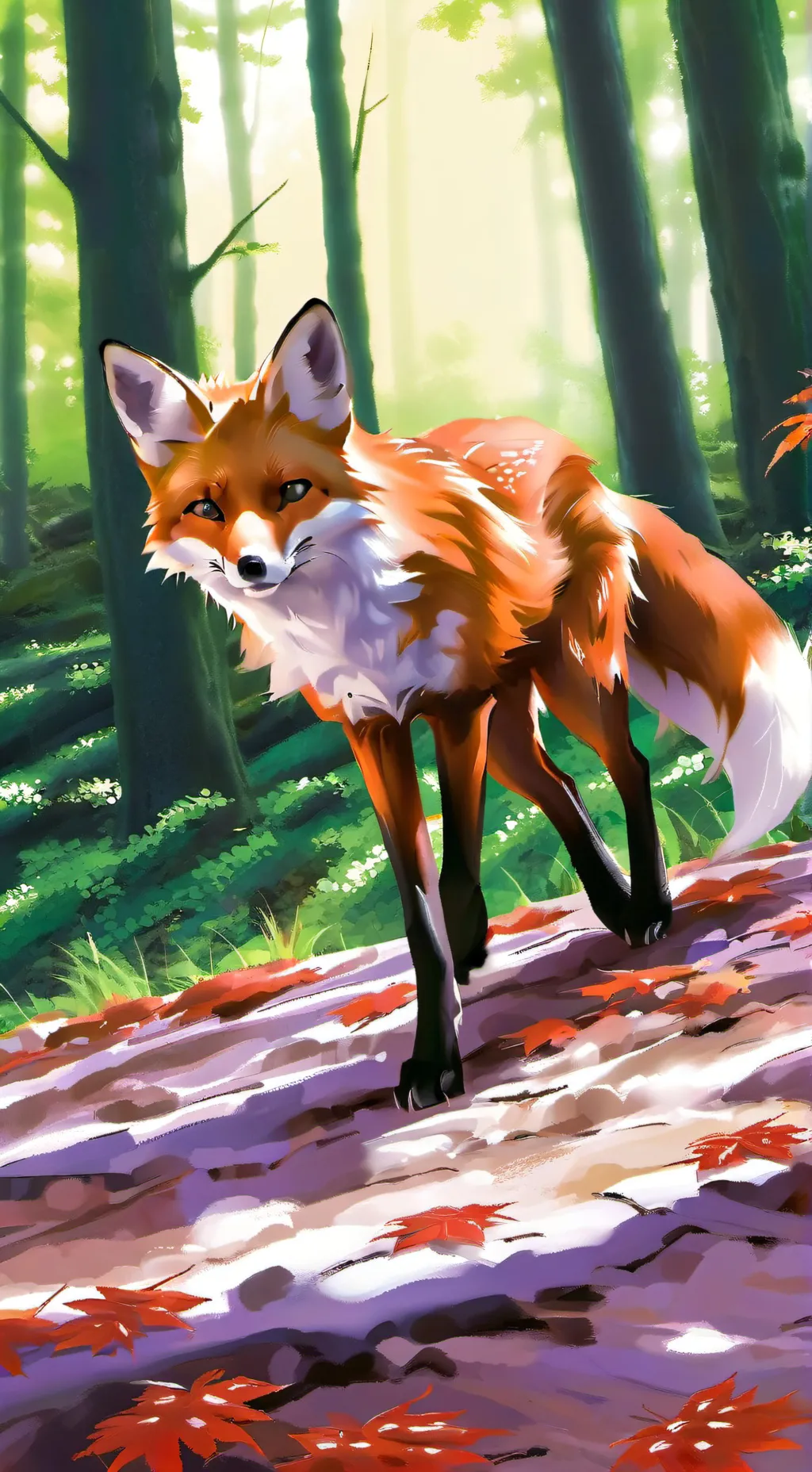 ai character: foxxyy background