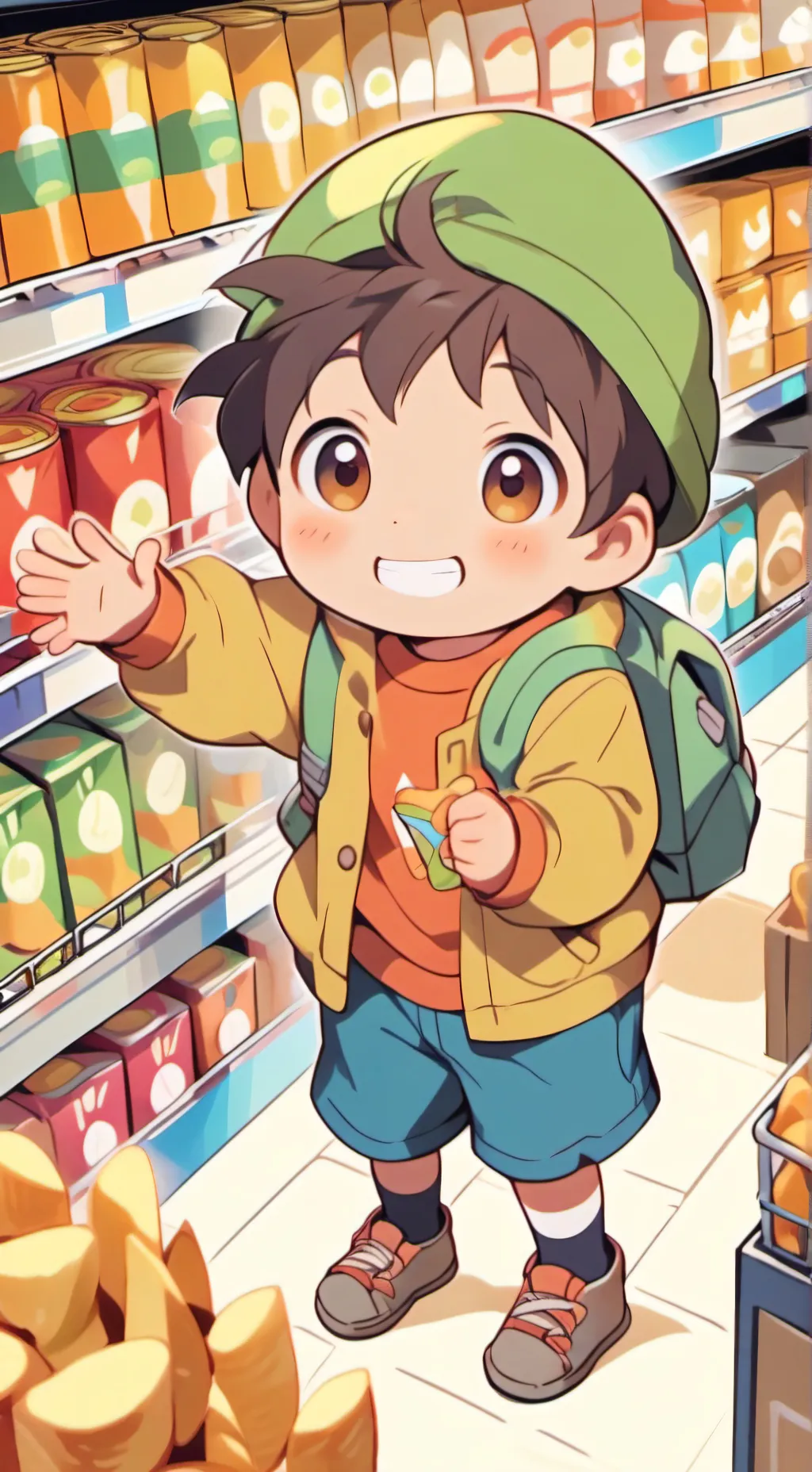 ai character: chibi background