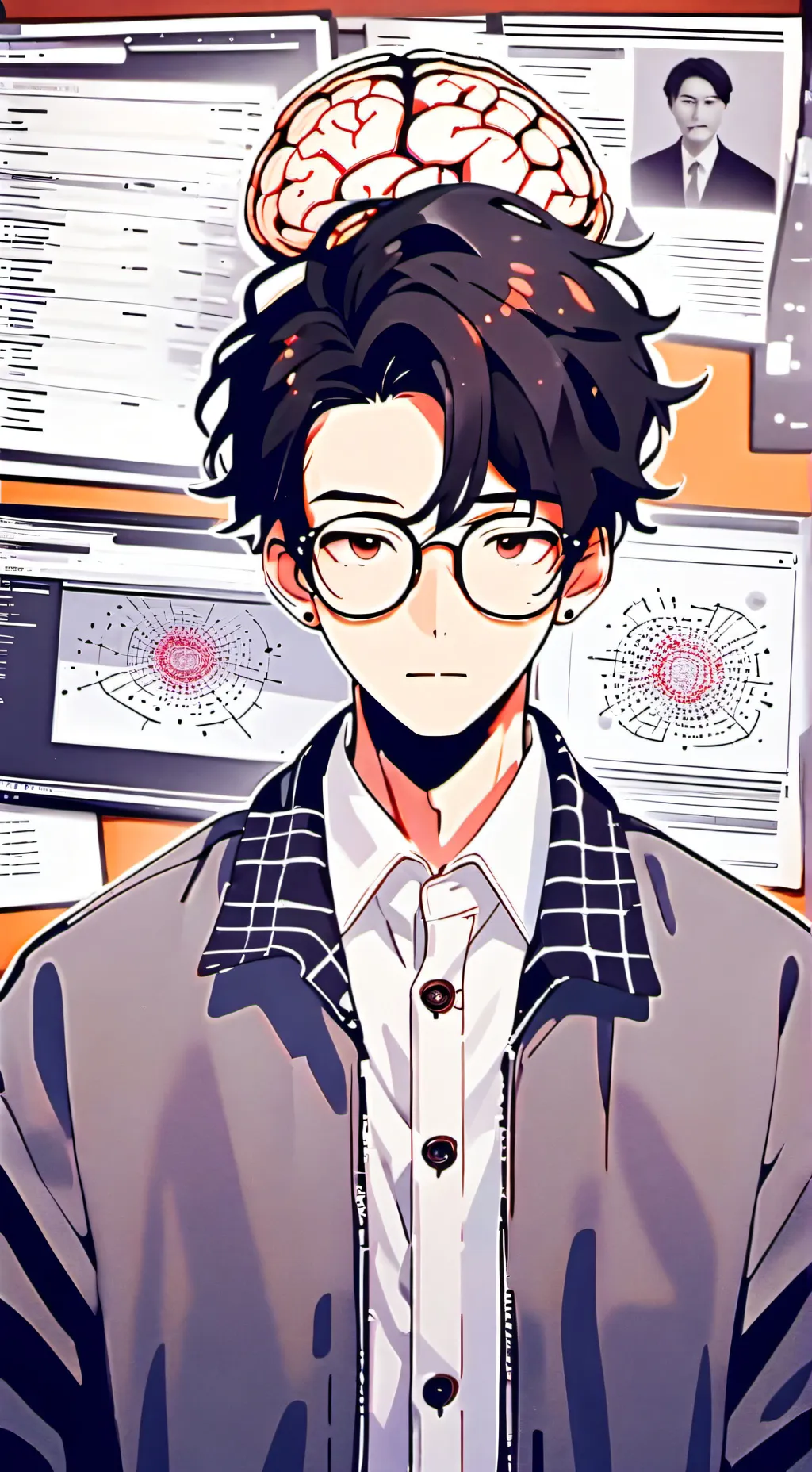 ai character: Prof. Brainz background