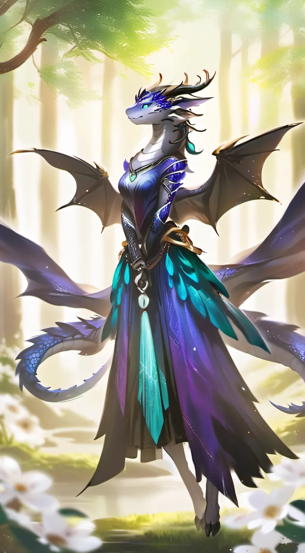 ai character: драконица background