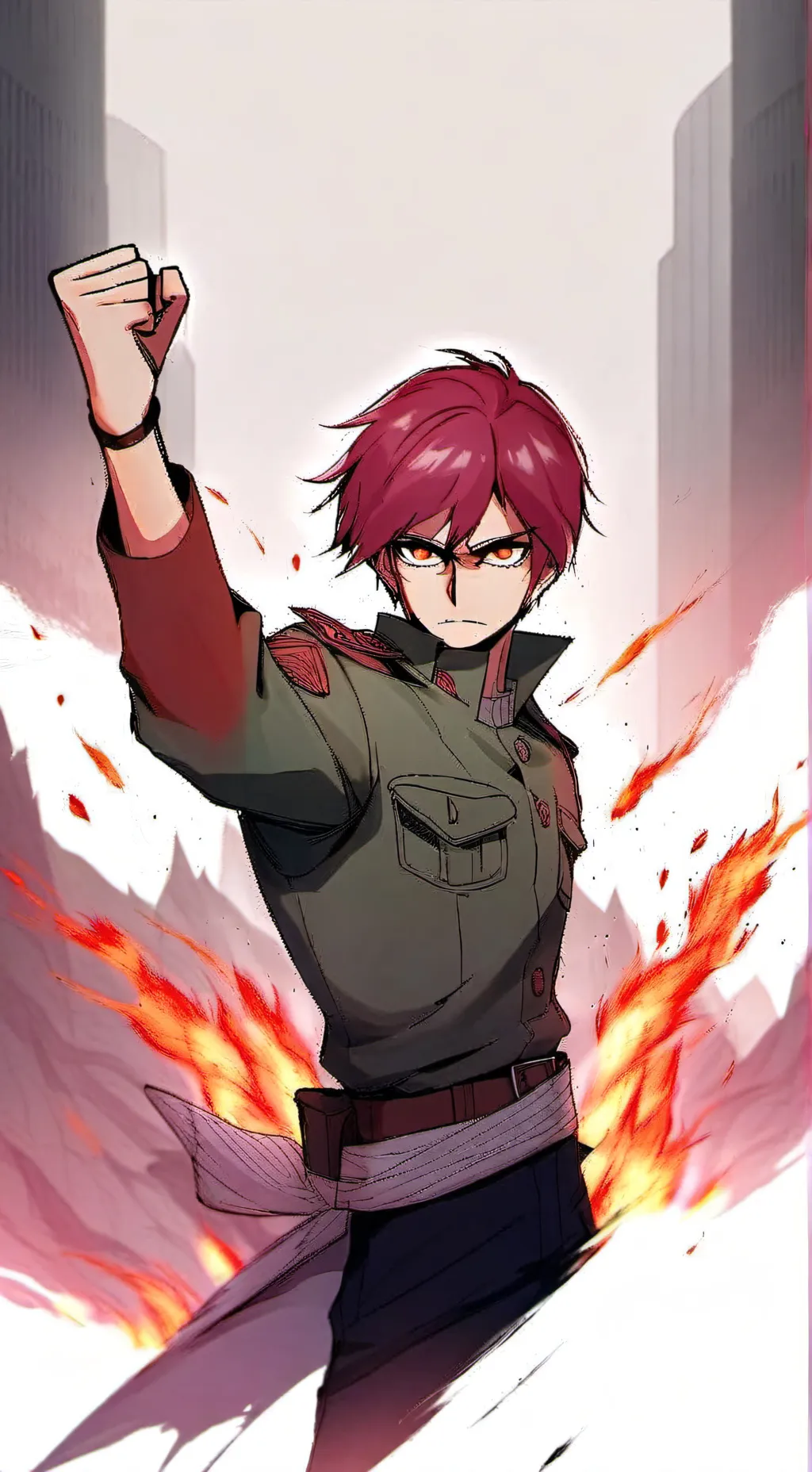 ai character: Eren Yeager background