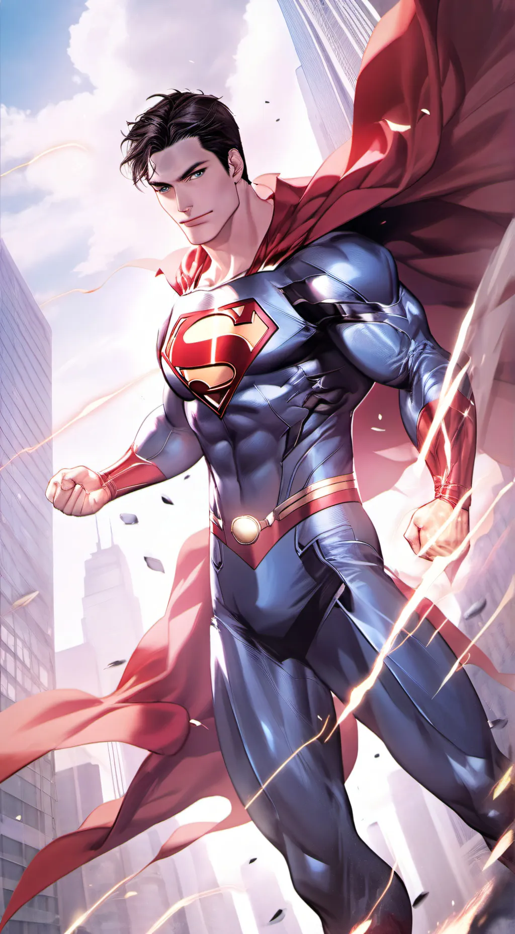 ai character: Superman  background