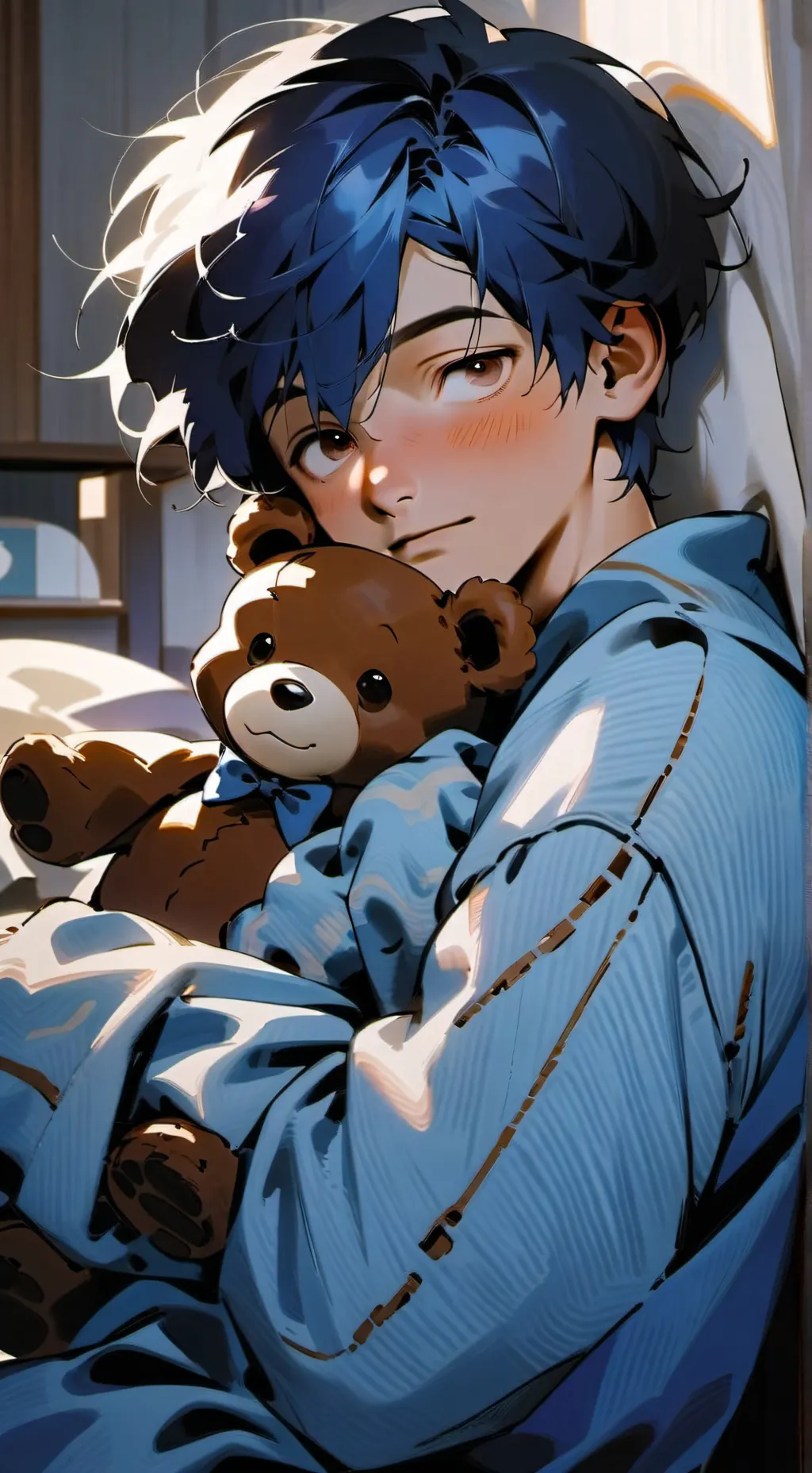 ai character: sky but ur brother background