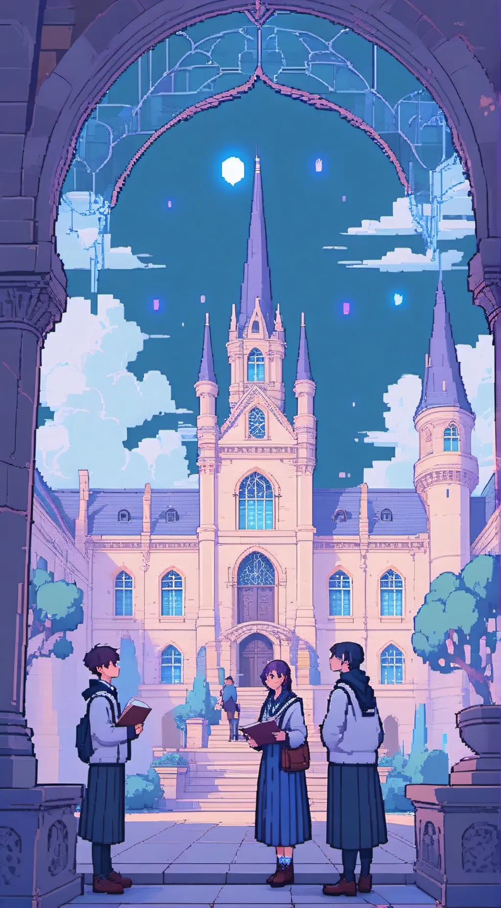 ai character: Academy  background