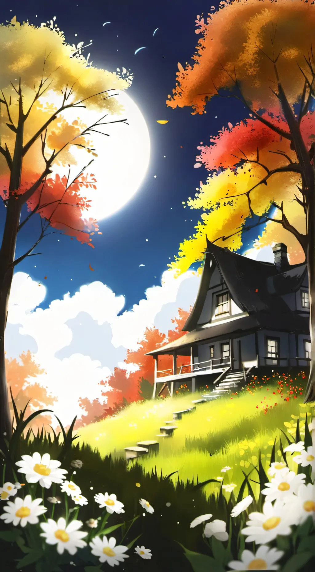 ai character: Moonflower background