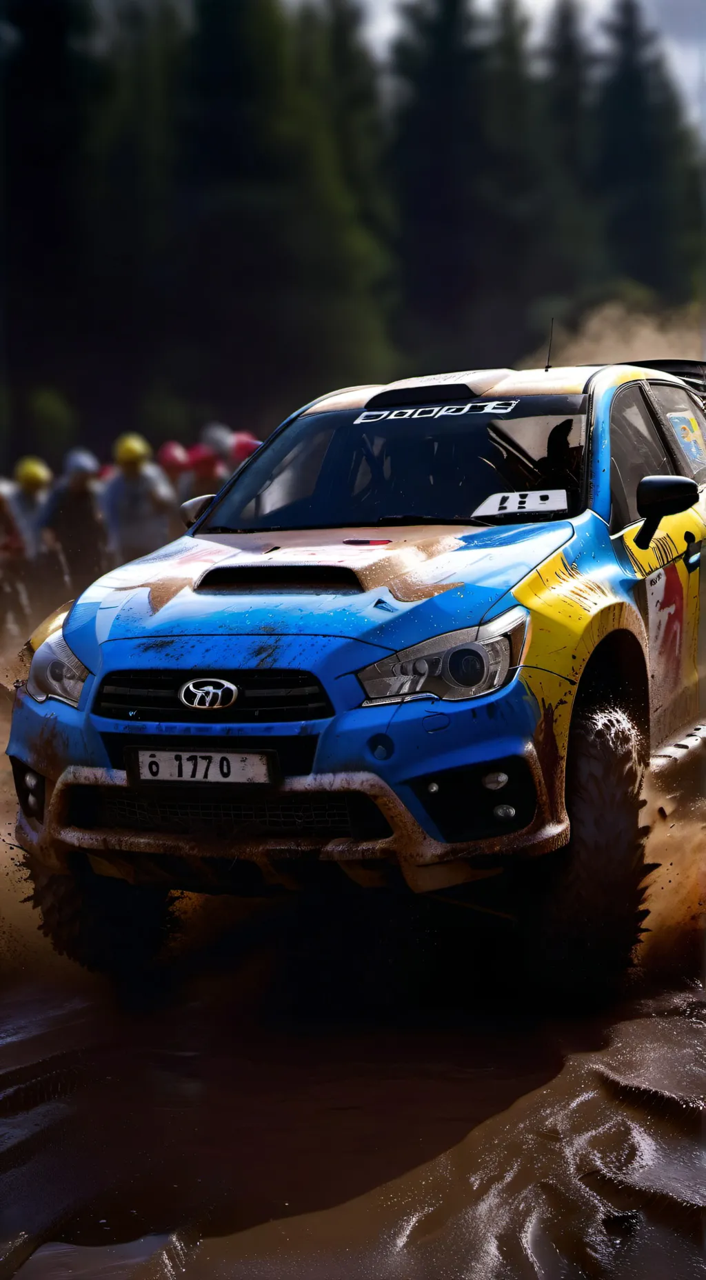 ai character: rally racing background