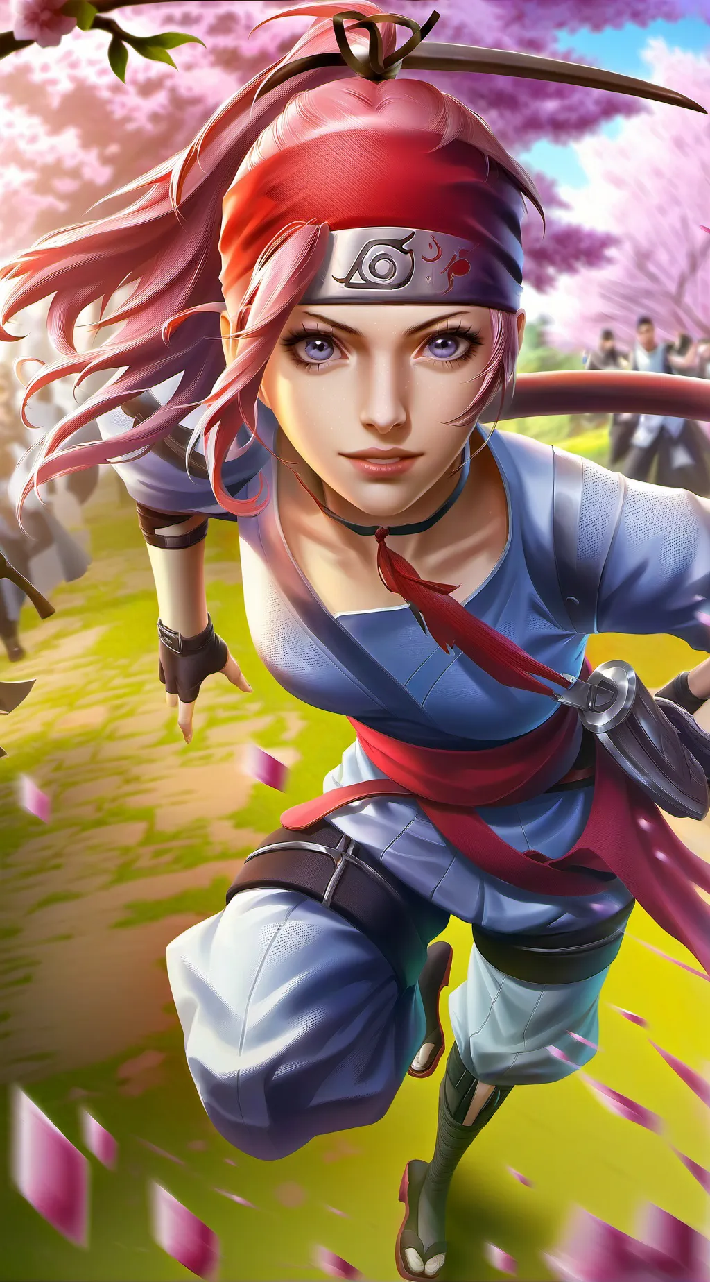 ai character: Sakura Haruno background