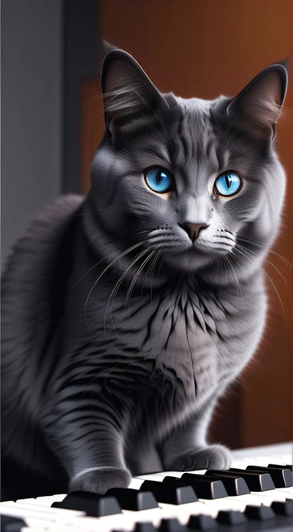 ai character: TechnoWhiskers background