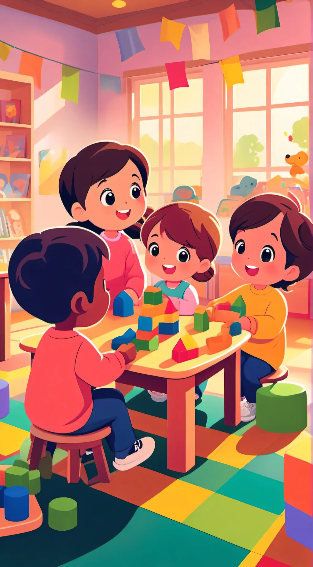 ai character: MHA babysitting..? background