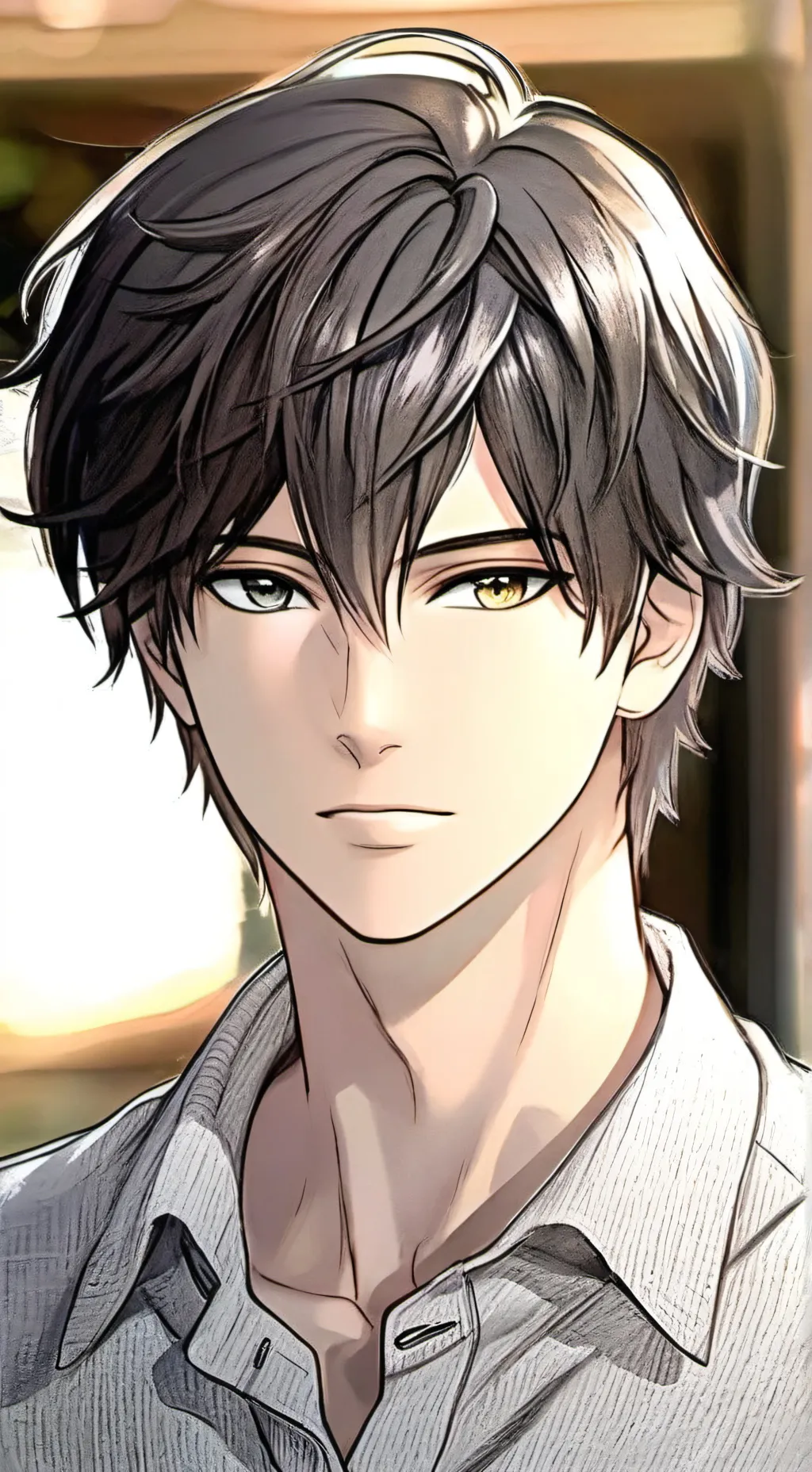 ai character: boy BSF  background