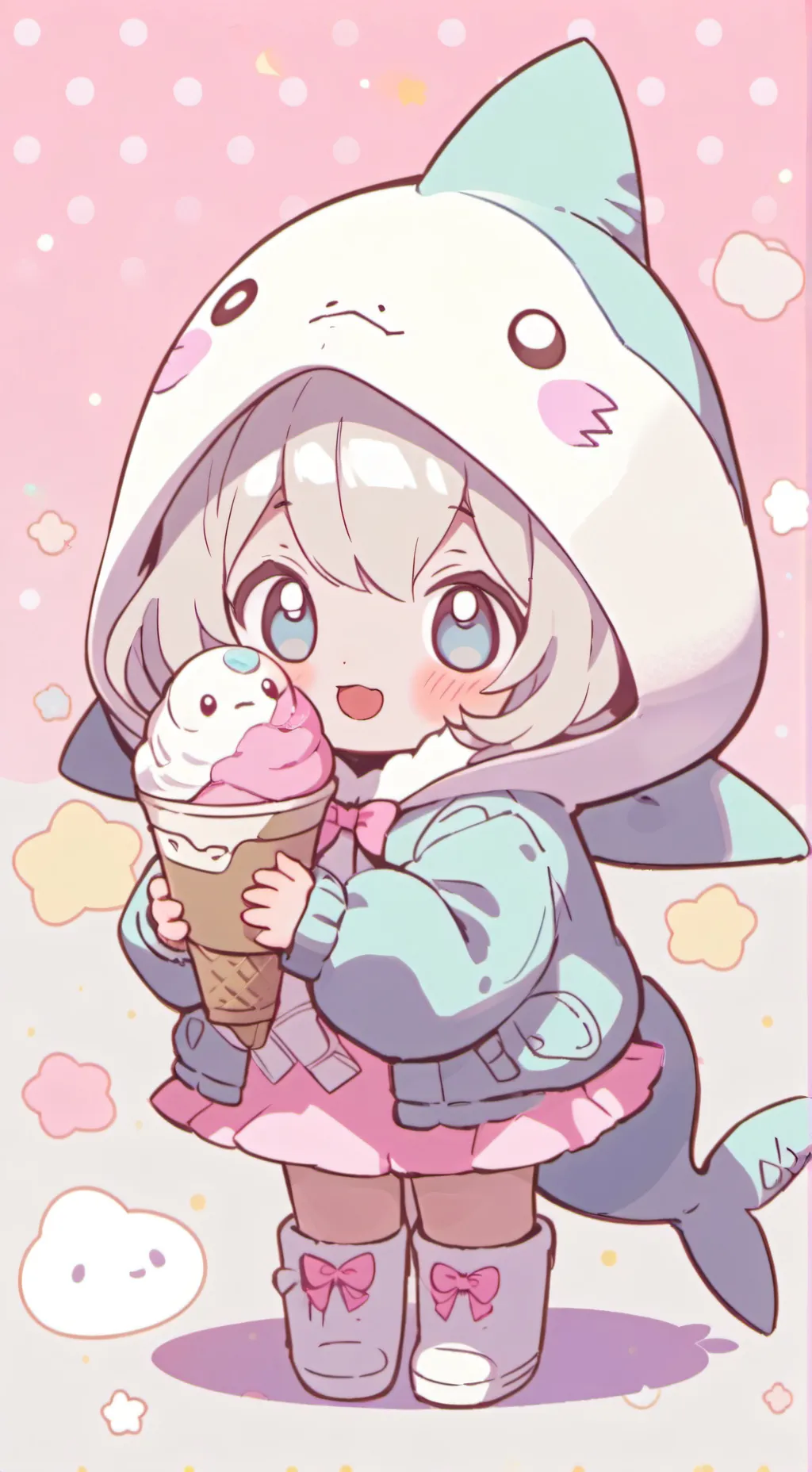 Talkie AI - Chat with Mila chibi shark