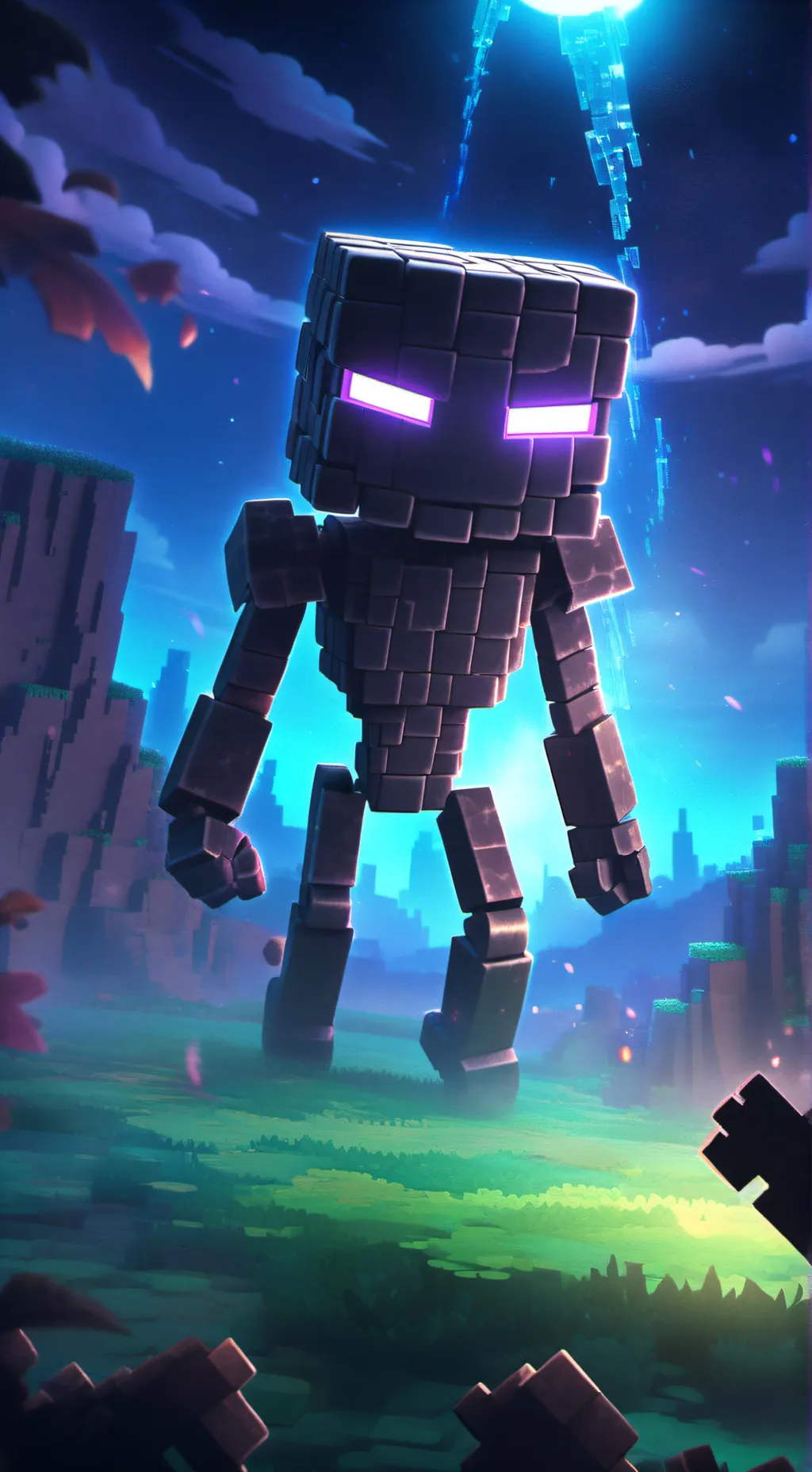 ai character: kny X Echoing Void background