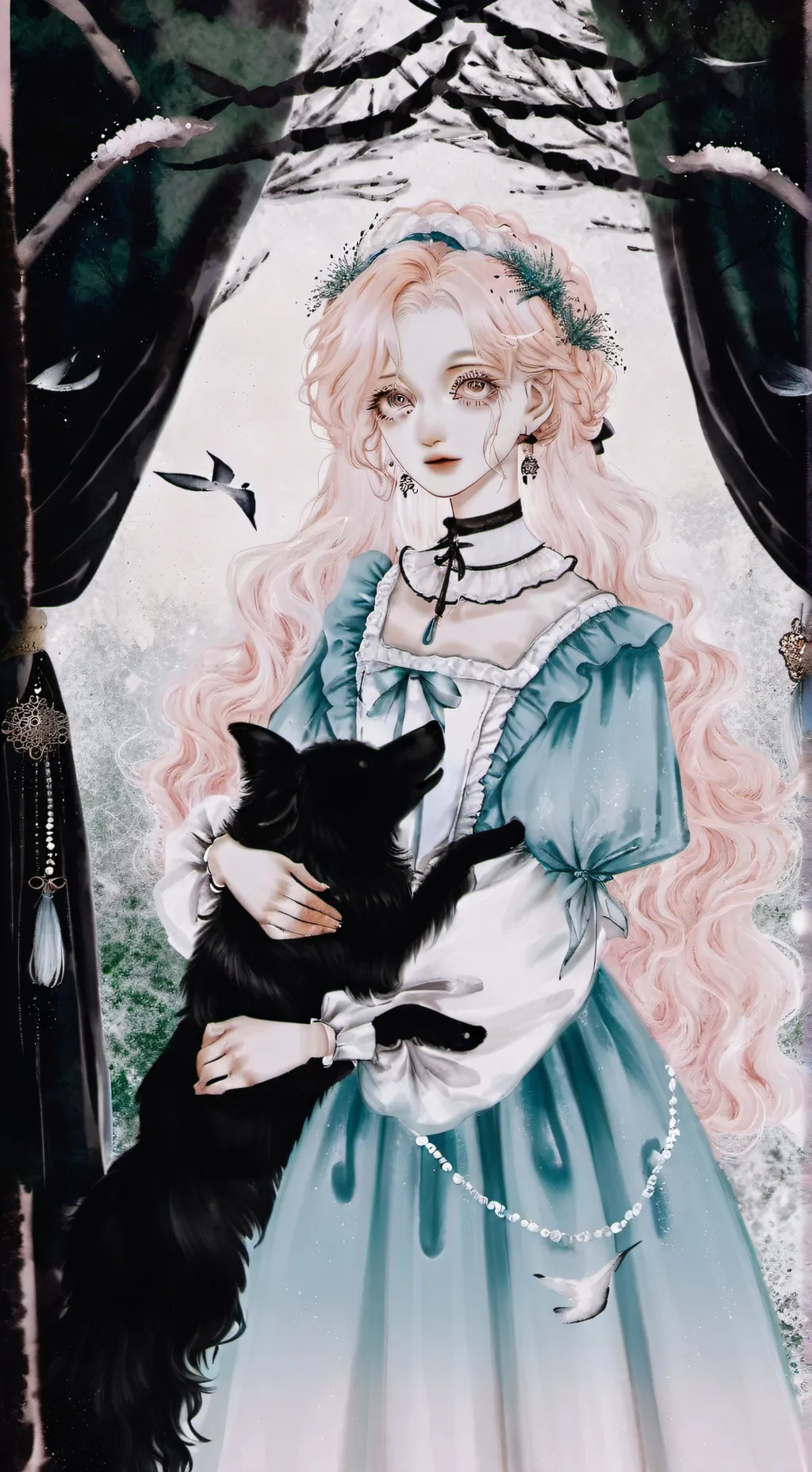 ai character: flying wenda background