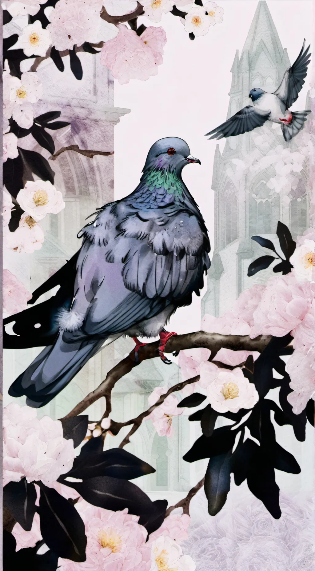 ai character: pigeon background