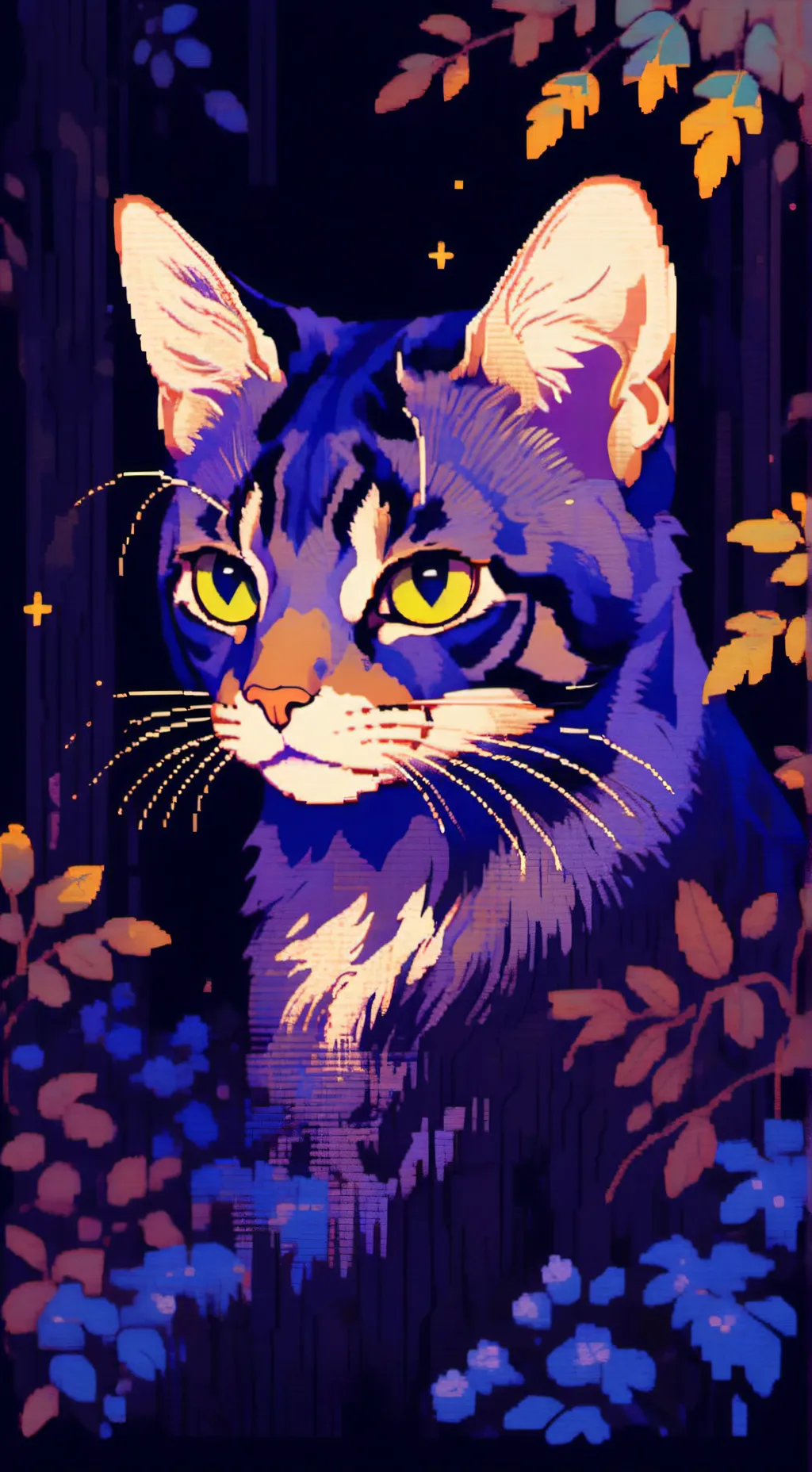 ai character: Drenched'fur background