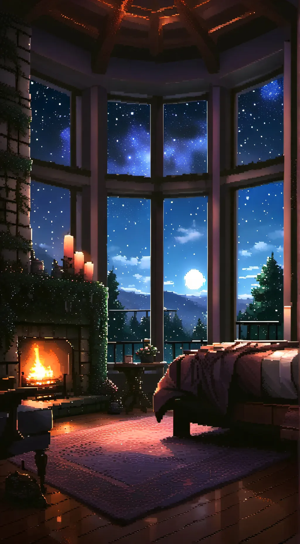 ai character: Sleepover background