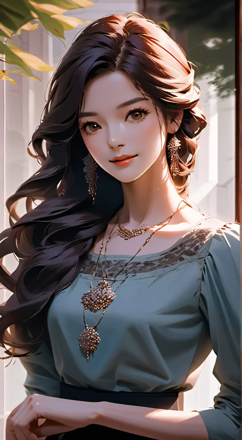 ai character: luna background