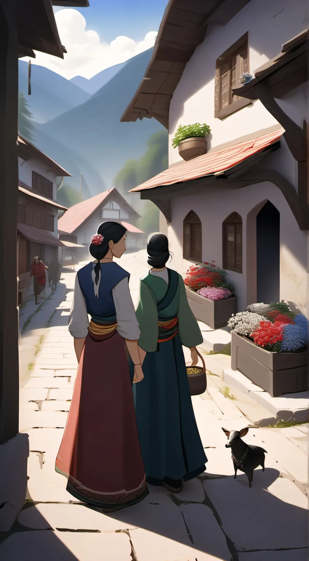 ai character: Mystery of a power background