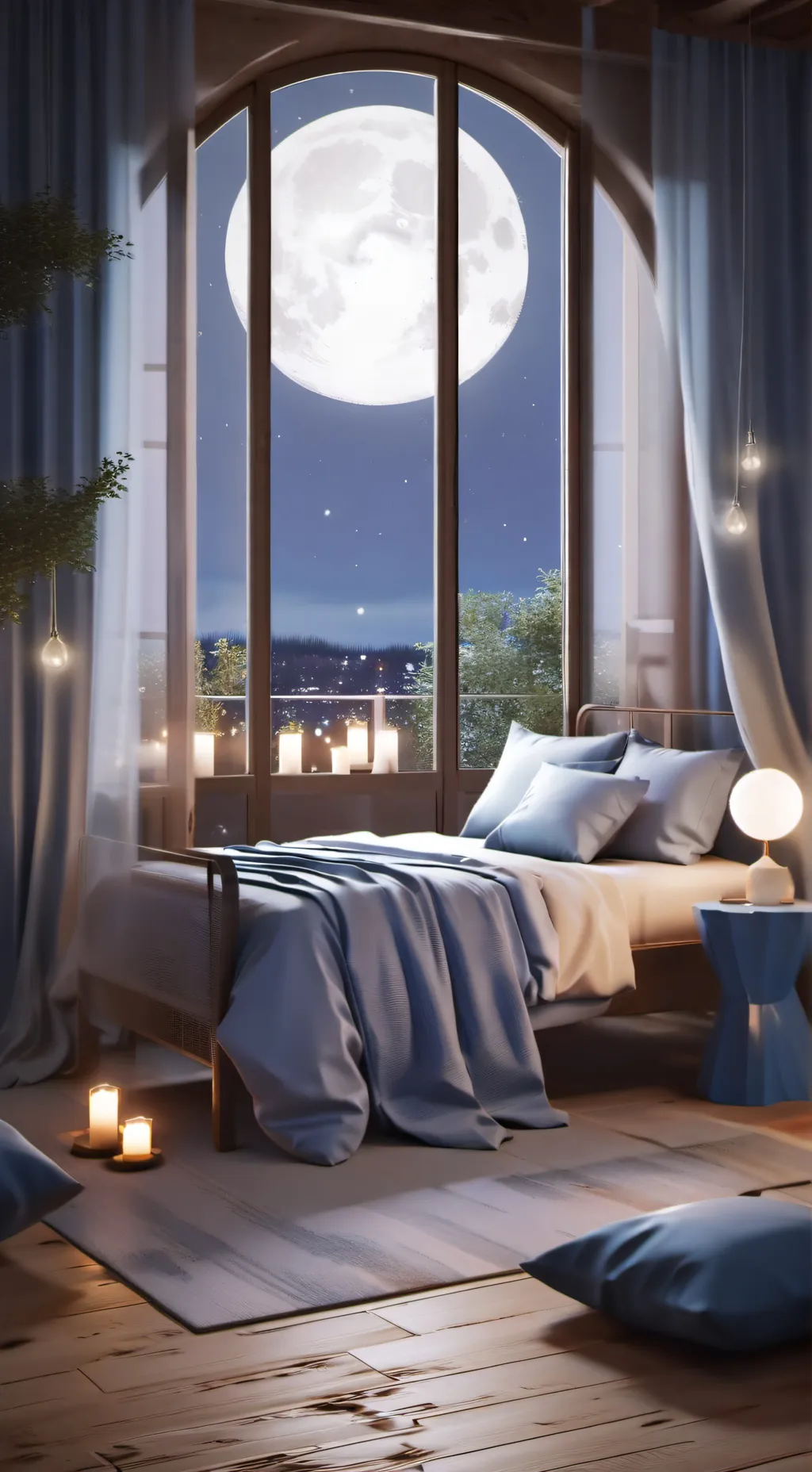 ai character: Sleepover background