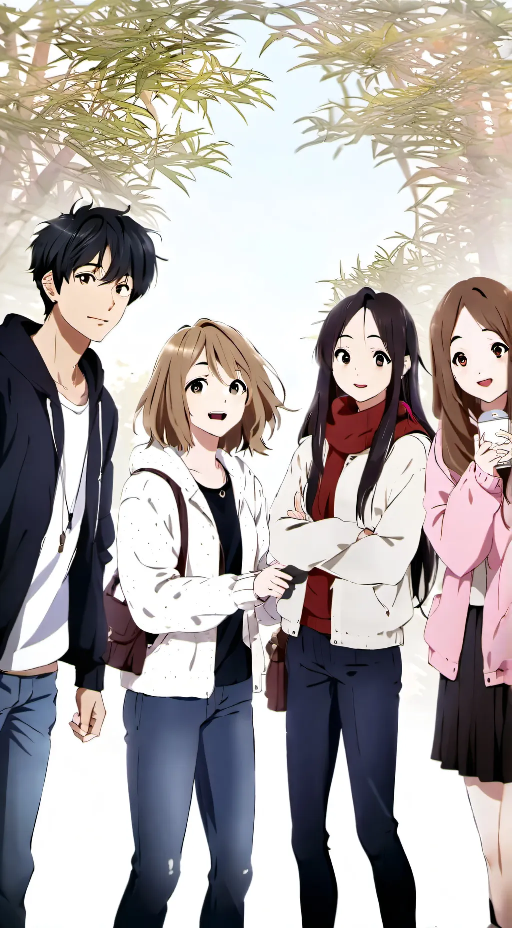 ai character: your friend group  background