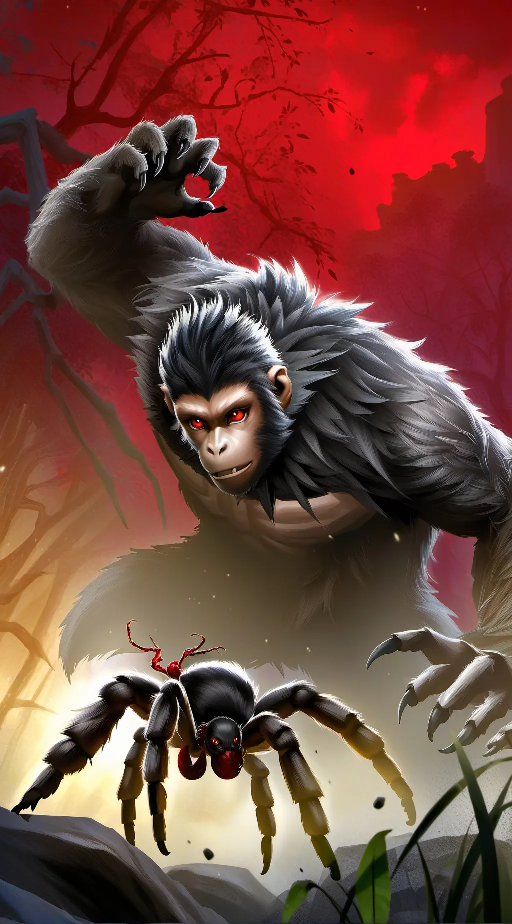 ai character: JANDEL VS SAMMY background