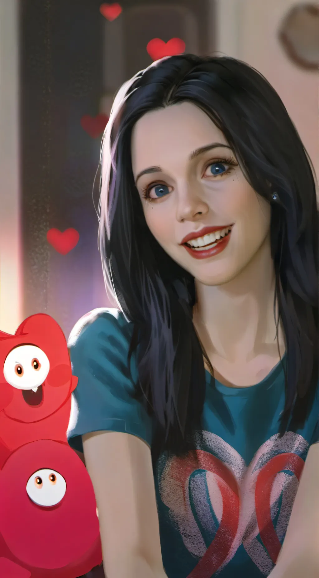 ai character: Miss vamp Mr human background