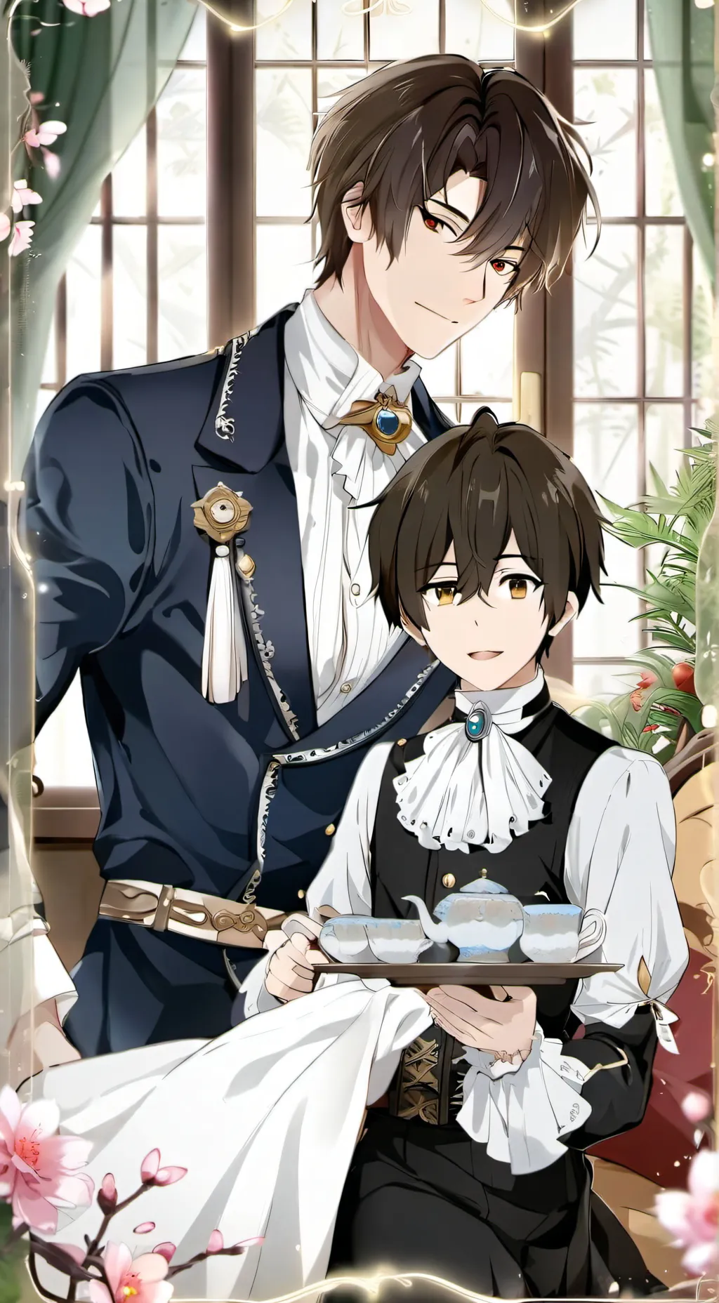 ai character: gay maid background