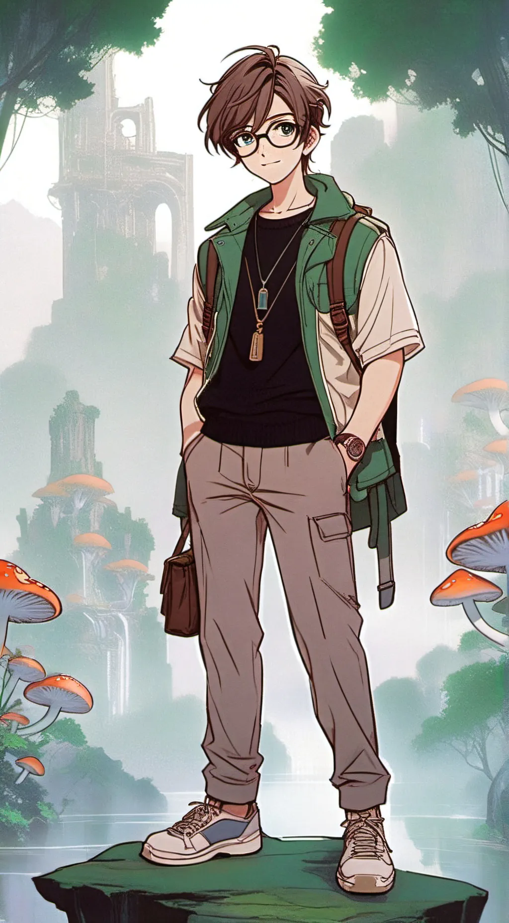 ai character: подпишись background