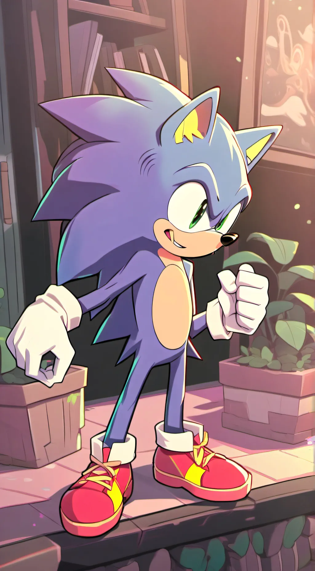 ai character: Sonic  background