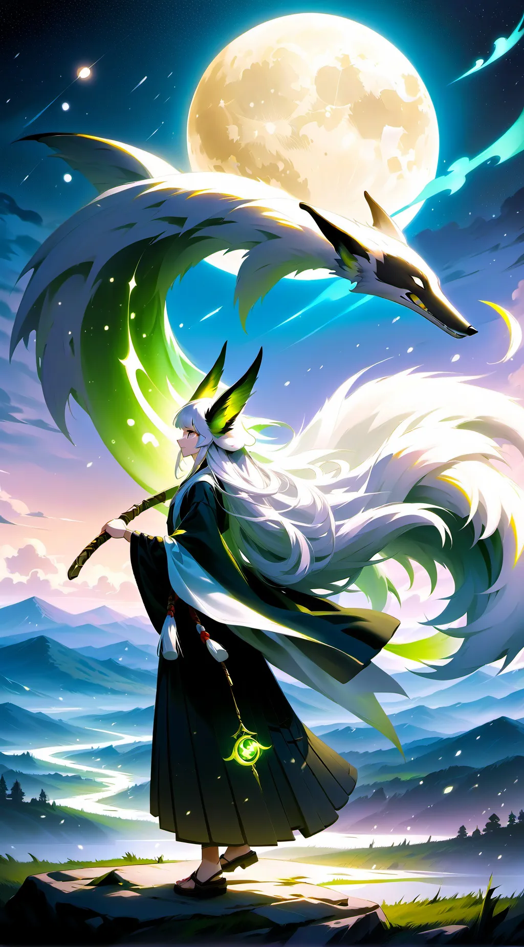 ai character: Luna background