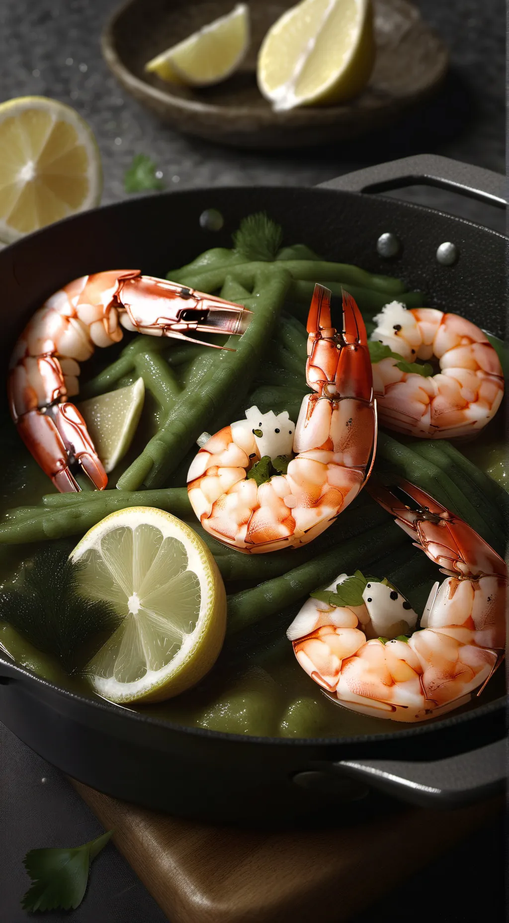 ai character: Shrimpo background