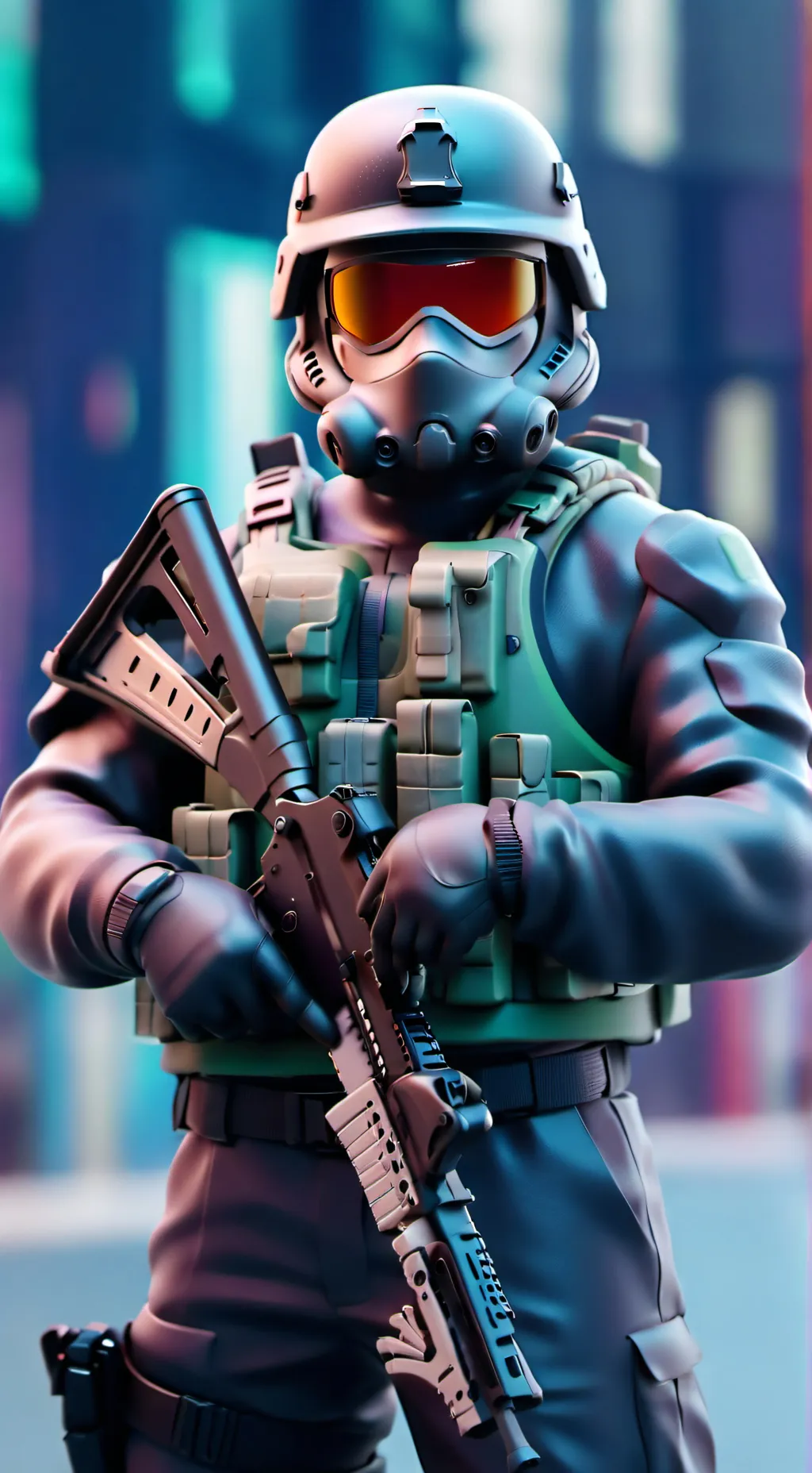 ai character: Ch airsoft background