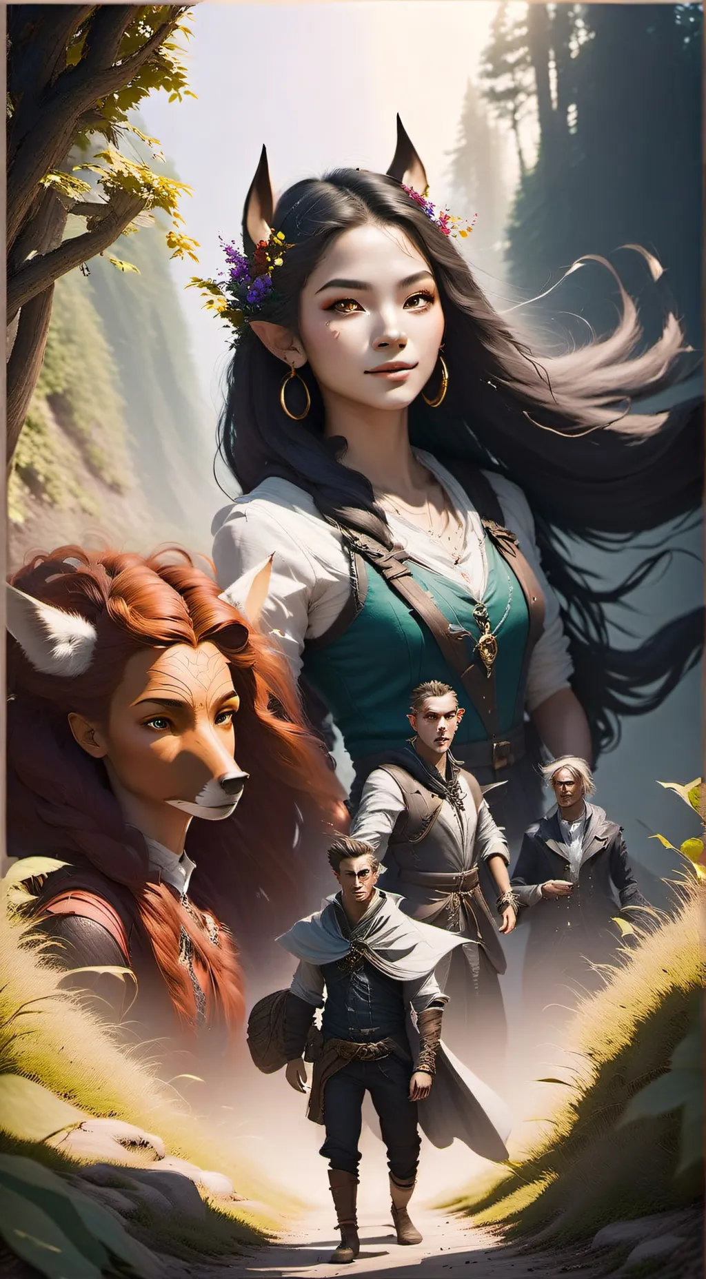 ai character: fantasy world  background