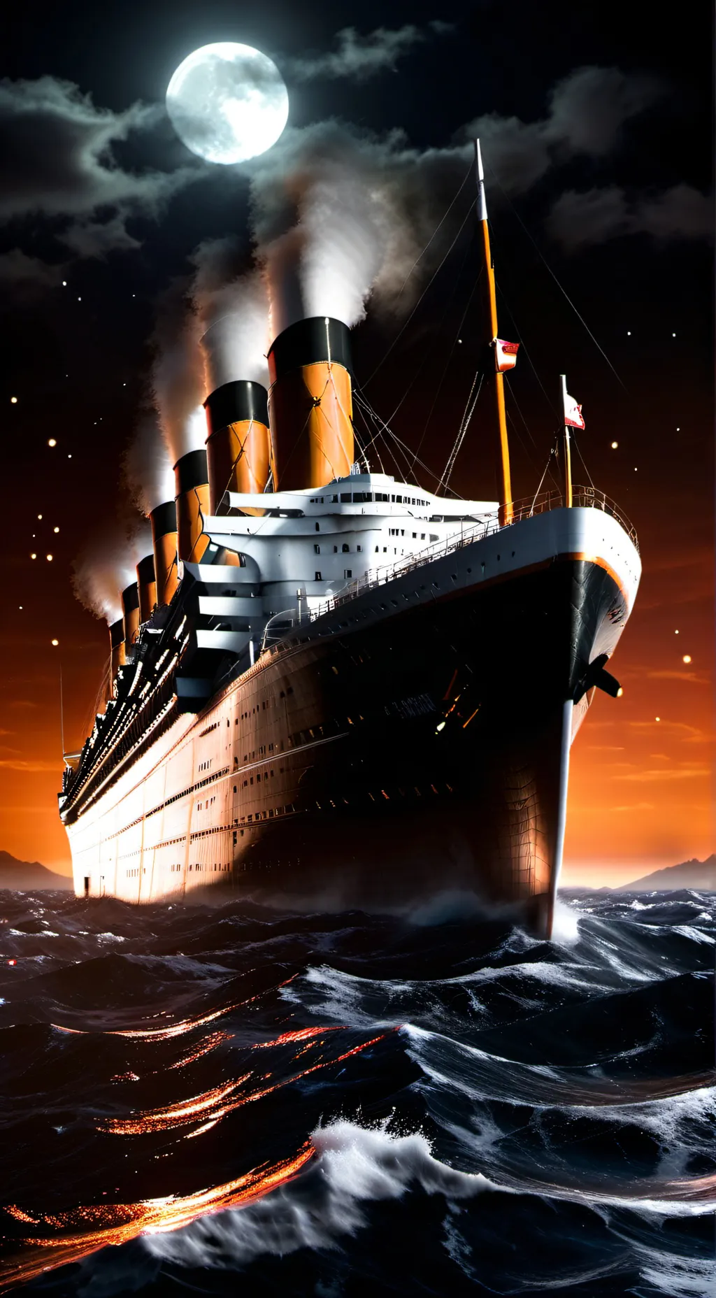 ai character: CH titanic  background