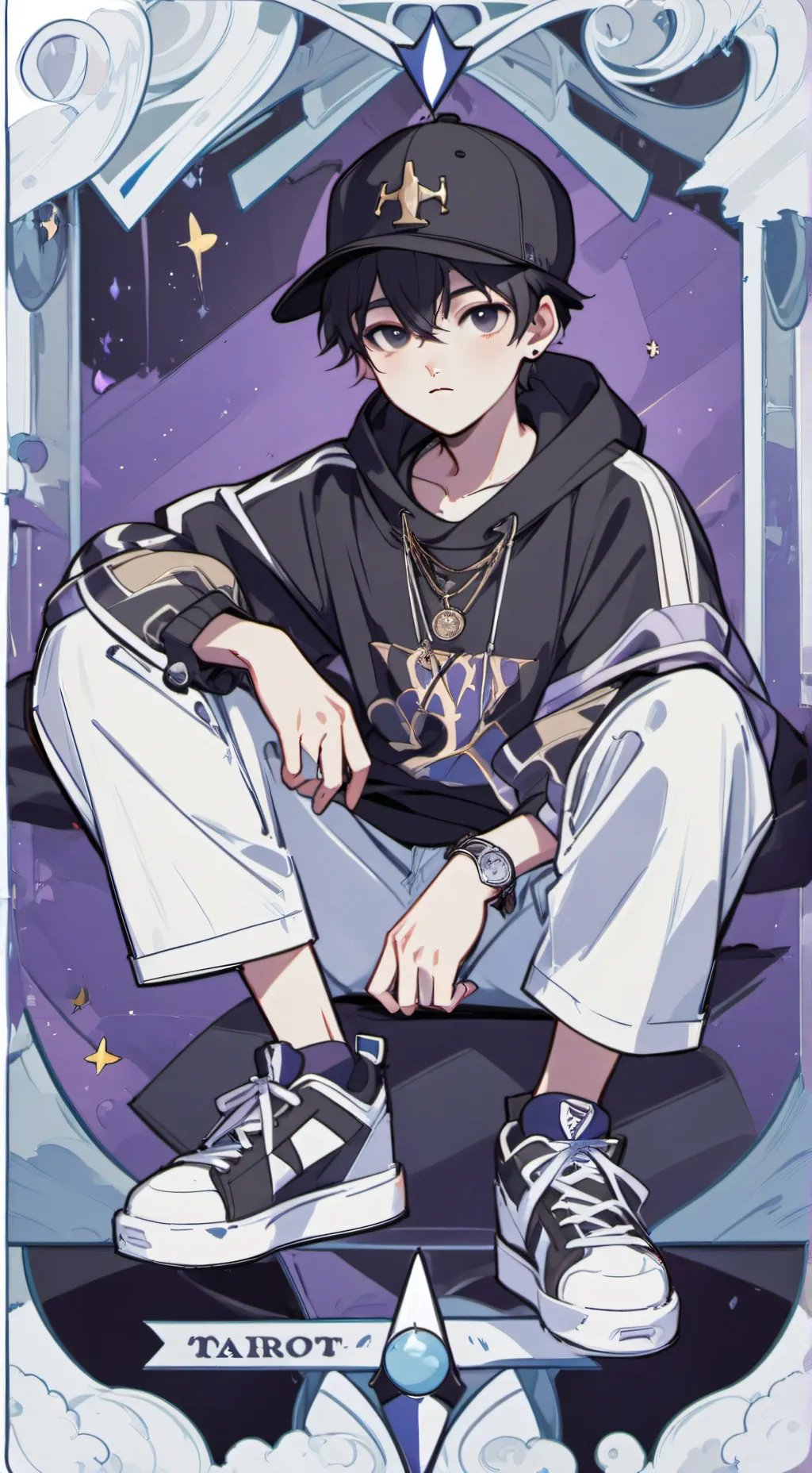 ai character: J (from J castle) background