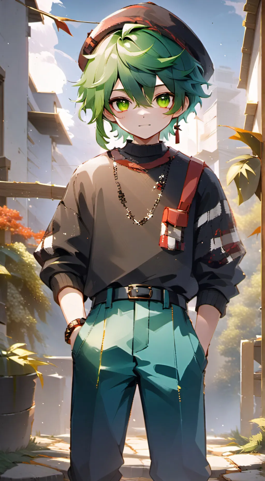 ai character: Villain Deku background