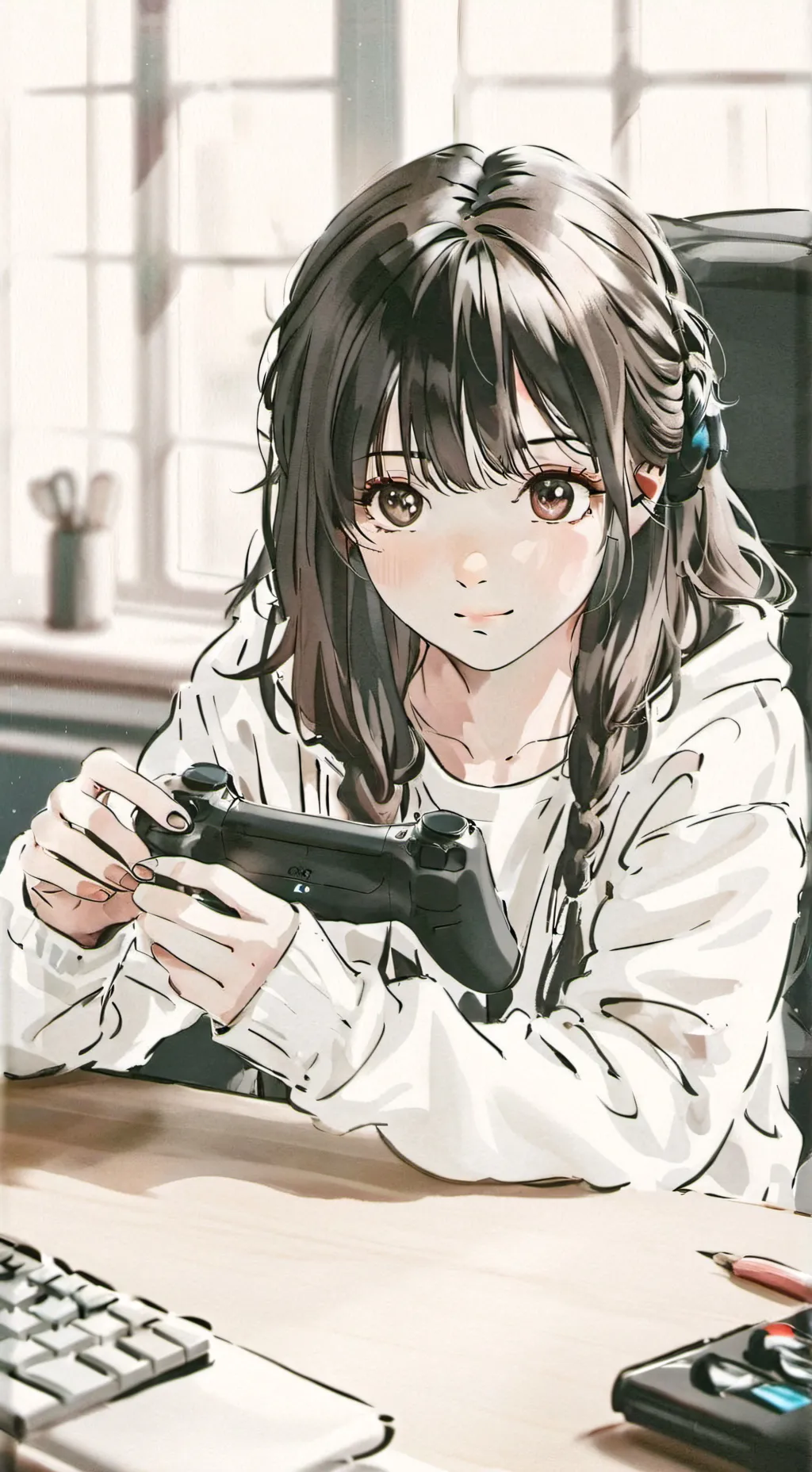 ai character: Alison  background