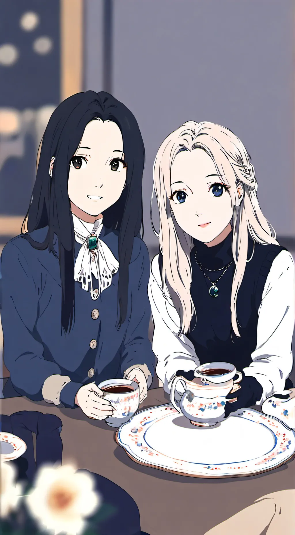 ai character: cookies & cream background