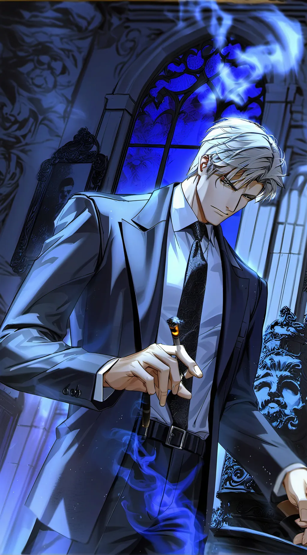 ai character: Mr.Leo  background