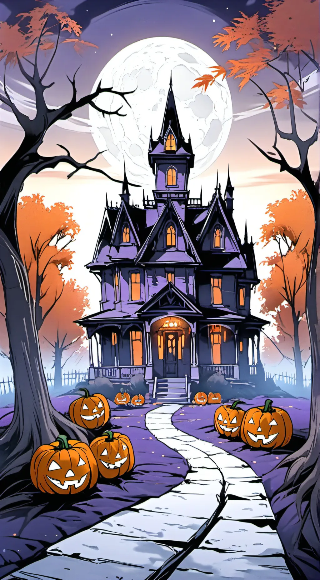 ai character: 🎃MHA HALLOWEEN🎃 background