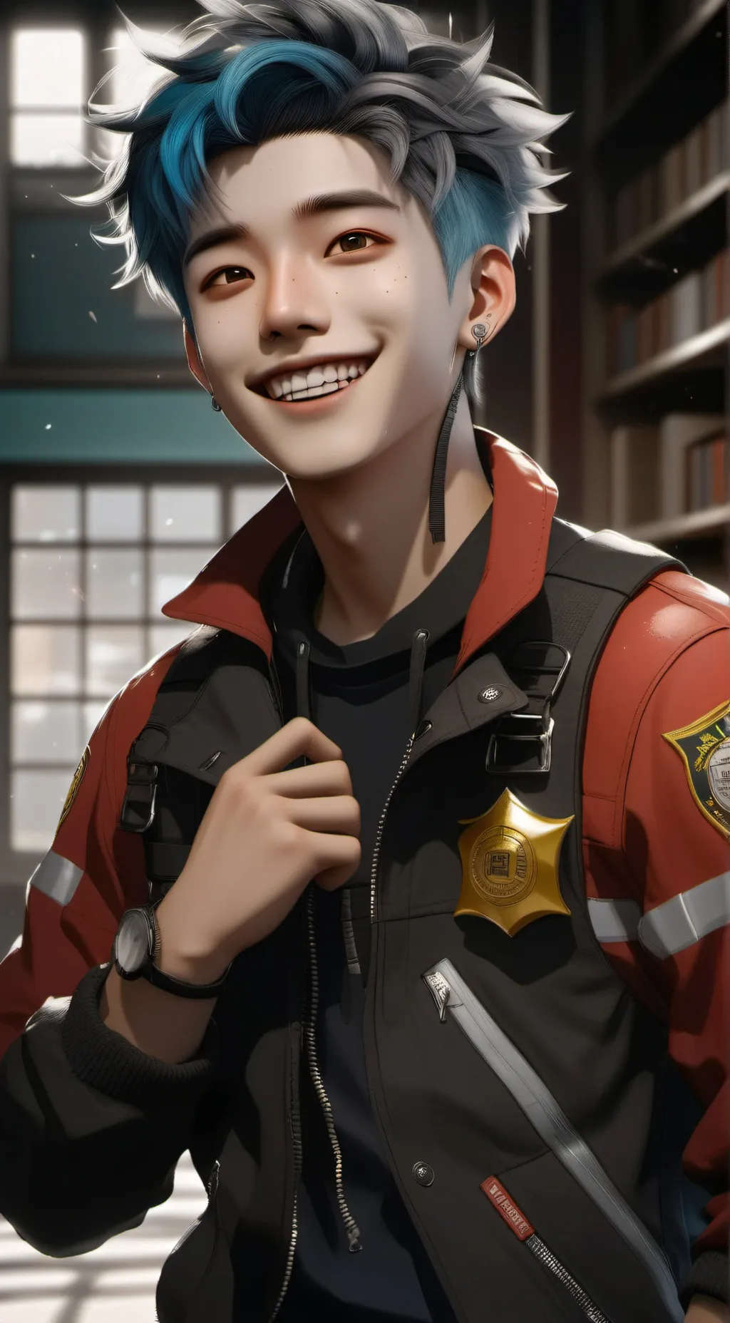 ai character: satoru gojo pranks background