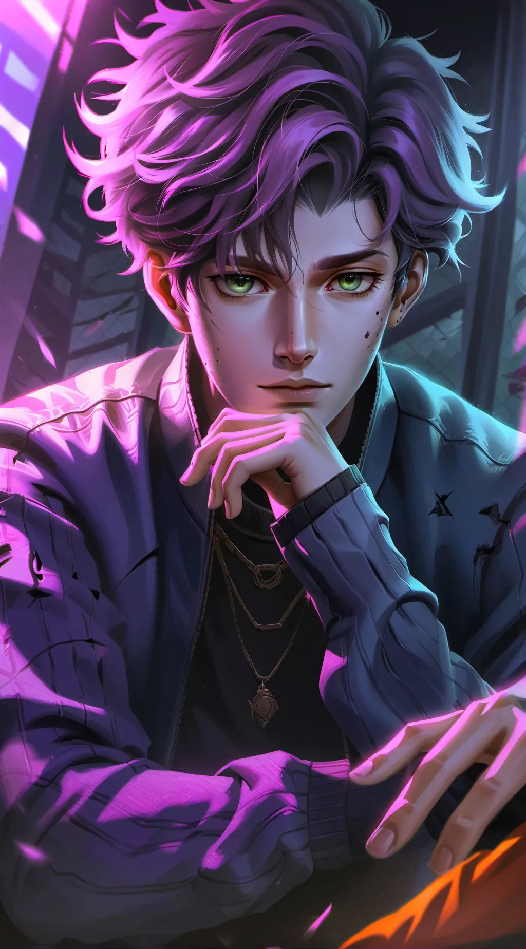 ai character: Bungling Büro-Mate background