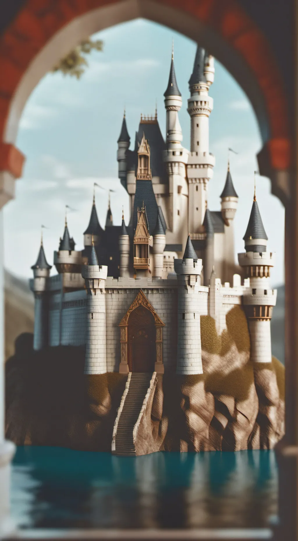 ai character: A Cendrella tail background