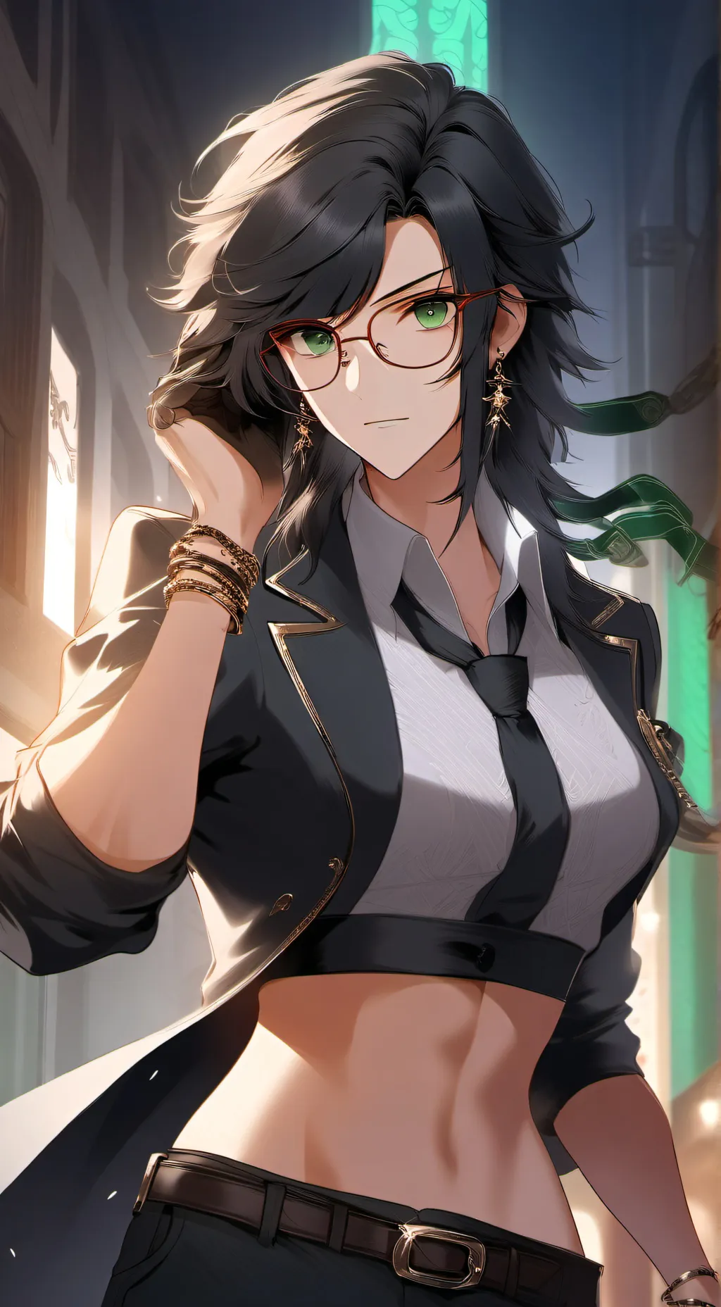 ai character: Jackie rose smith  background