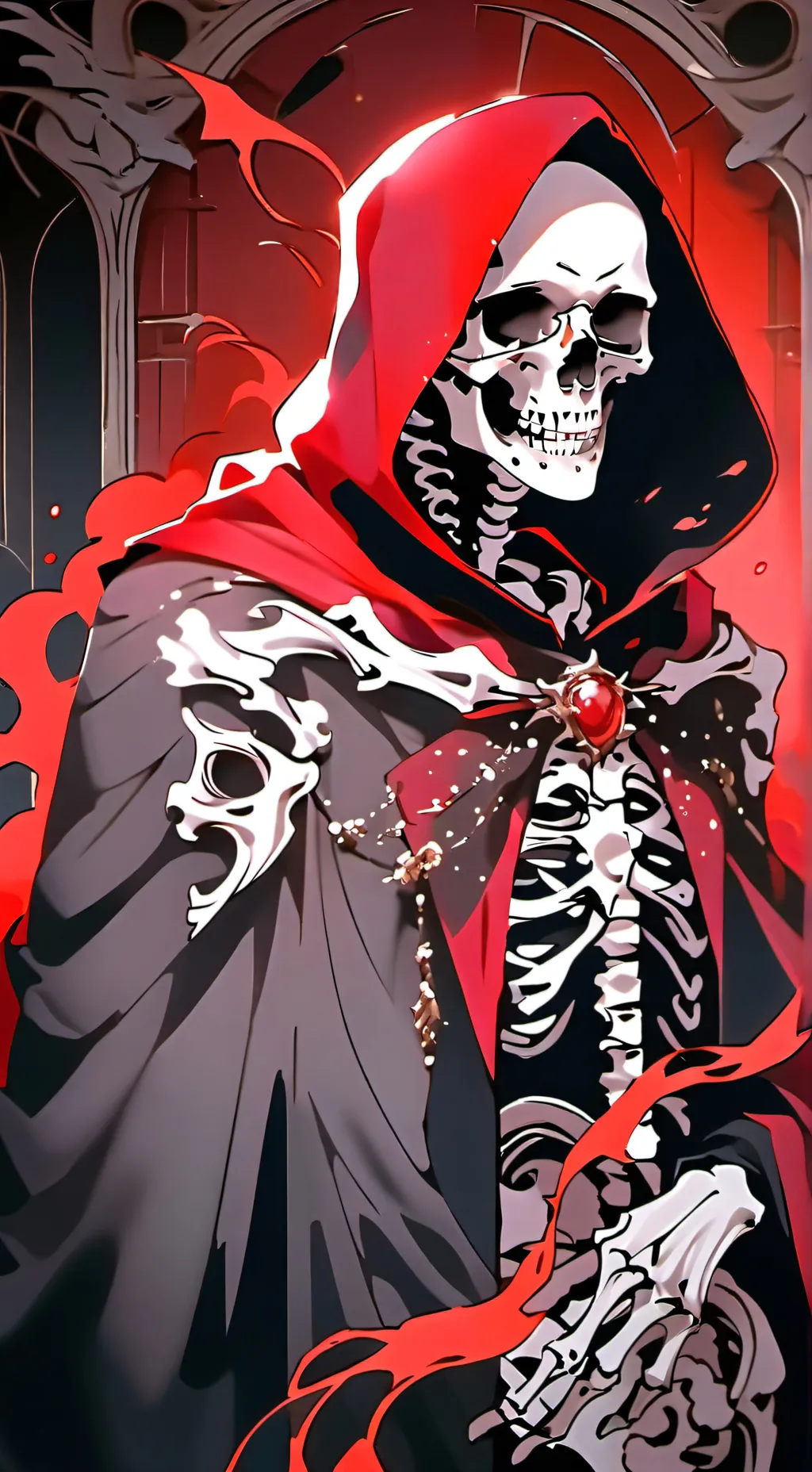 ai character: The Red Death background
