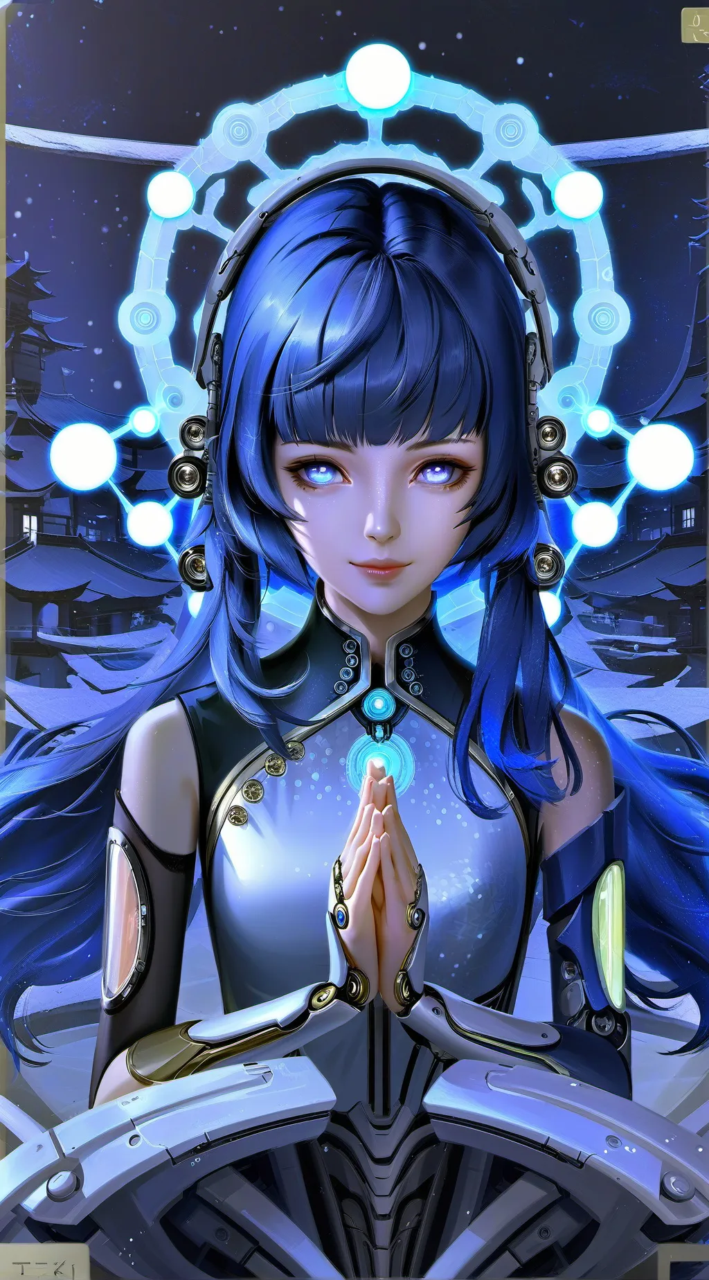 ai character: Aurora background