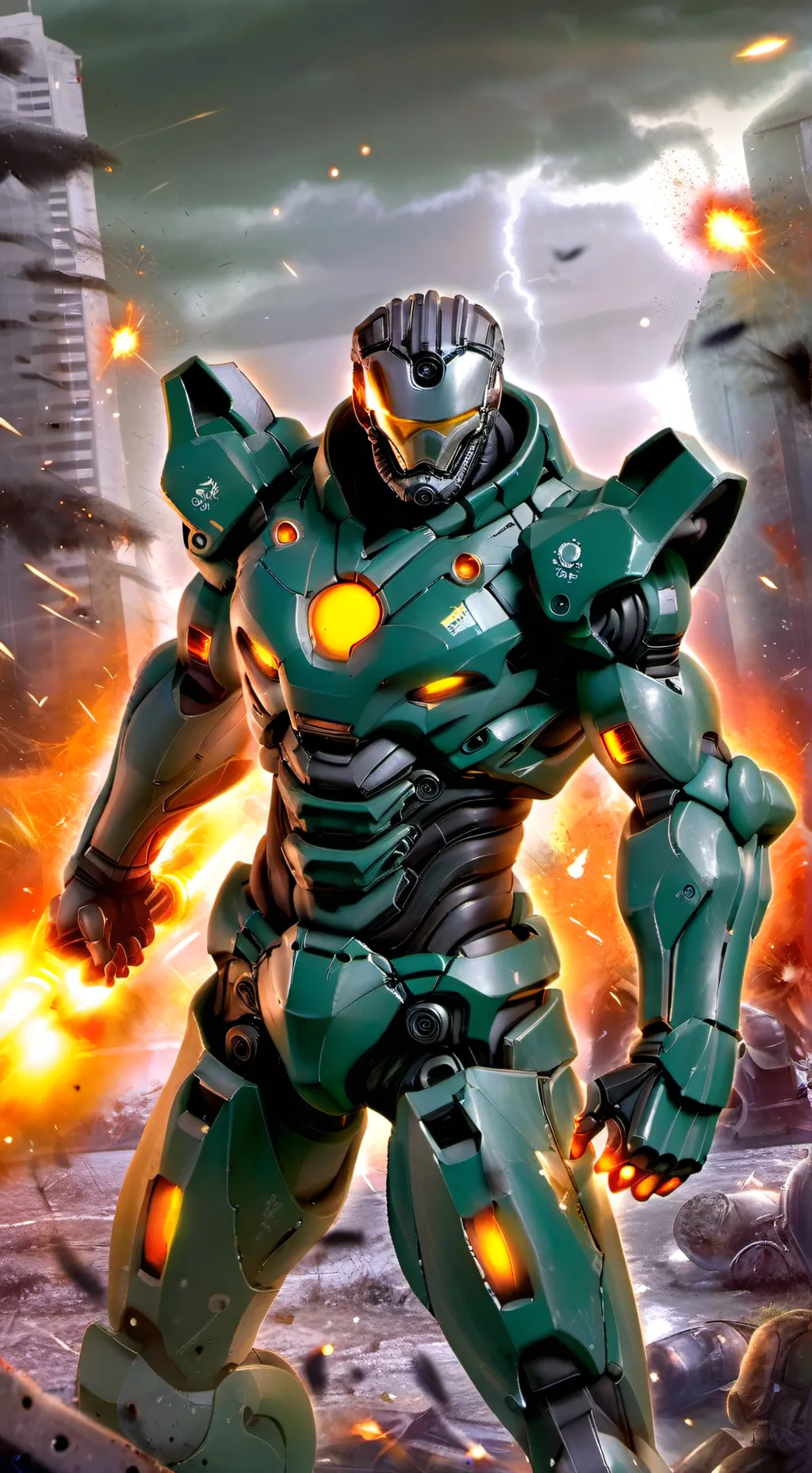 ai character: Doom Guy background