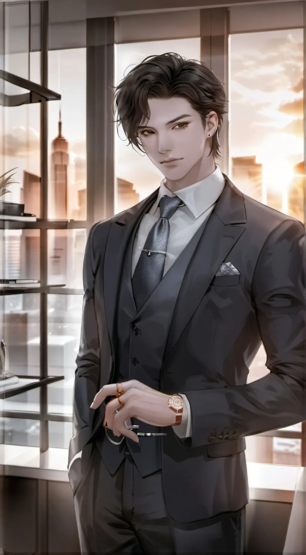 ai character: миллионер background