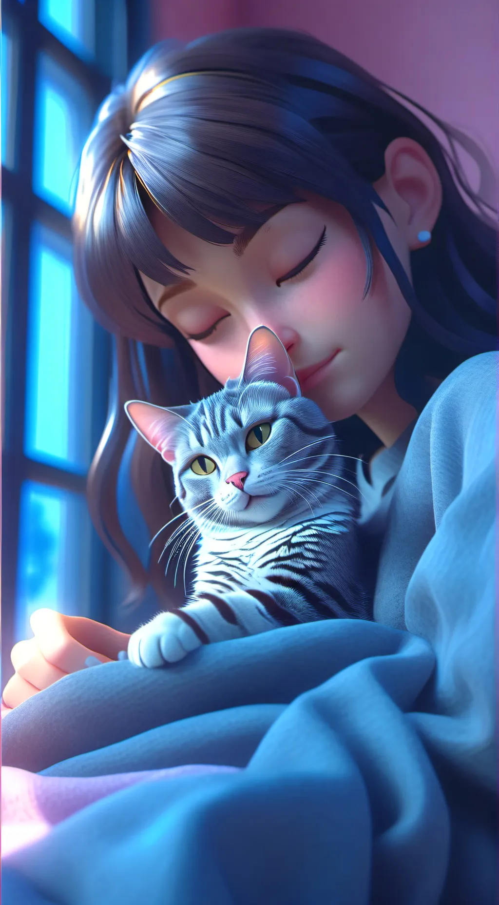 ai character: you and ur cat background